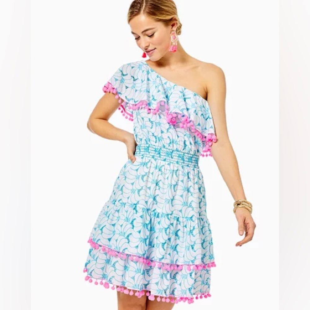 Lilly Pulitzer Addilyn One-Shoulder Dress